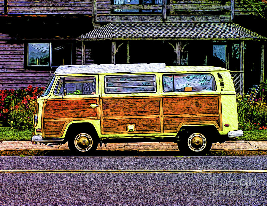 Vw Woody Bus Photograph by Nick Zelinsky