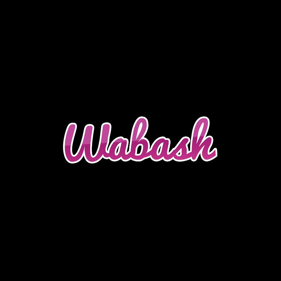 Wabash #Wabash Digital Art by TintoDesigns