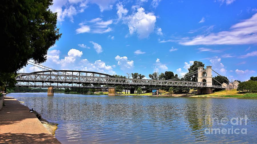 Waco Suspension Bridge On The Brazos Photograph By Dennis Nelson Fine