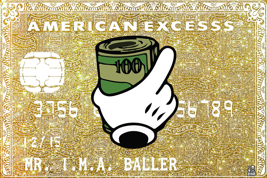 American Express Mixed Media - WAD by Shane Bowden