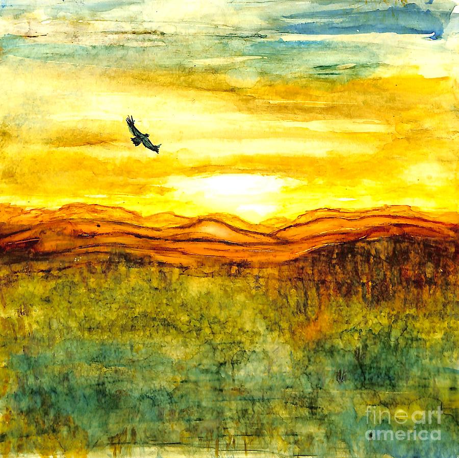 Wades Mountain- Sunset - Landscape Painting
