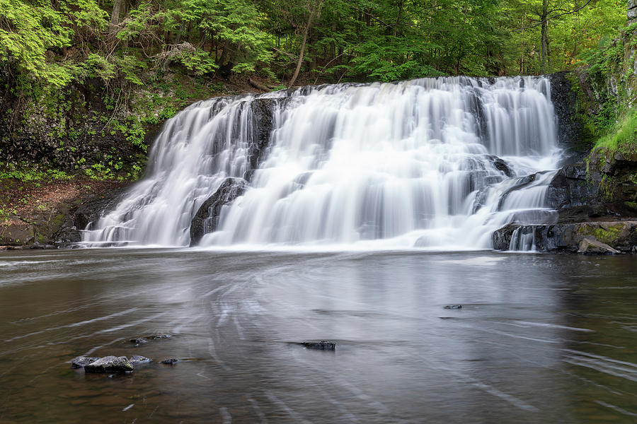 Wadsworth Falls in Middletown, Connecticut U.S.A.  Photograph by Kyle Lee