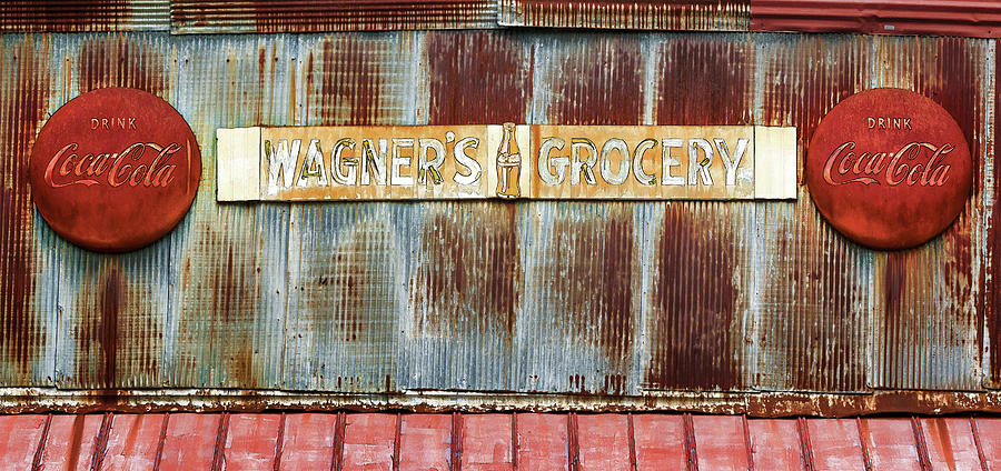 Wagners Grocery Store Sign Photograph by Susan Rissi Tregoning
