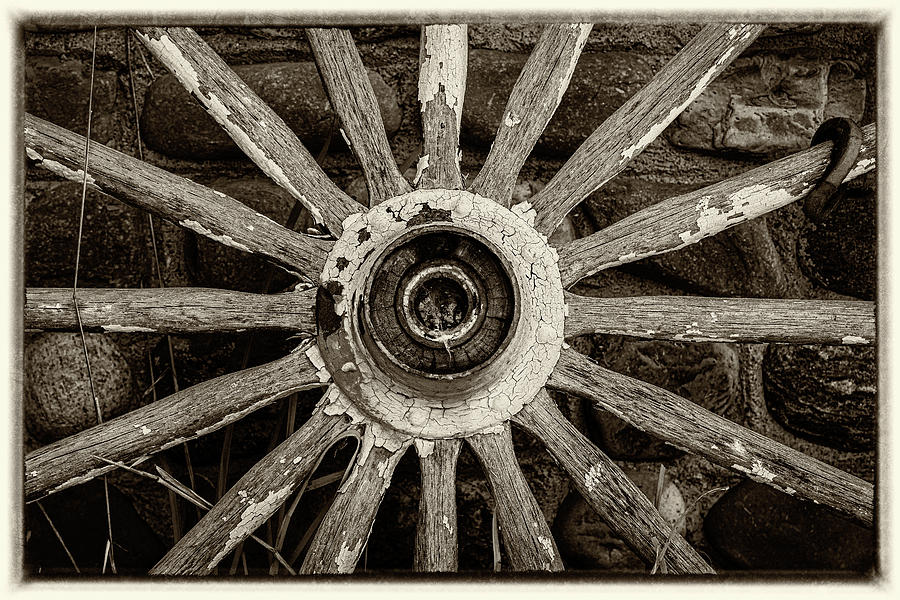 Wagon Wheel Lines Photograph by Joann Long