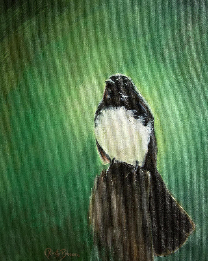 Wagtail Painting by Kirsty Rebecca