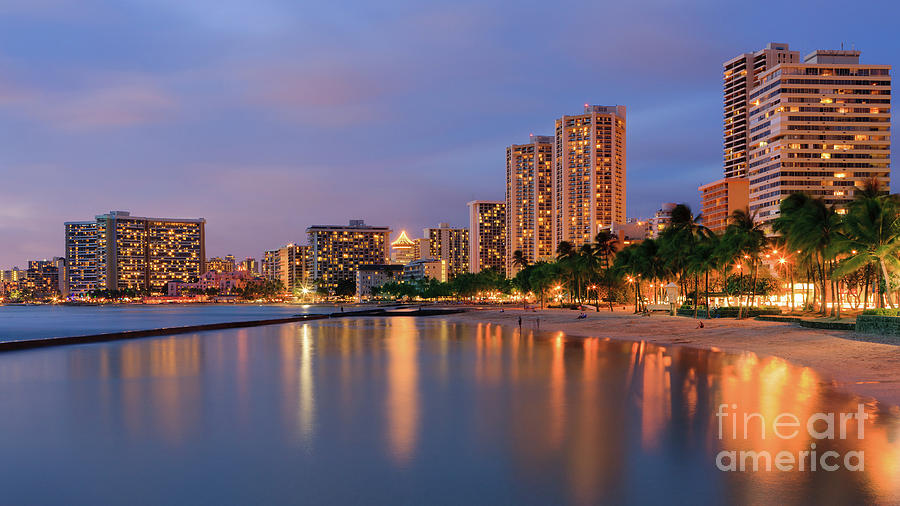 Waikiki Beach, Oahu, Honolulu Photograph by Henk Meijer Photography