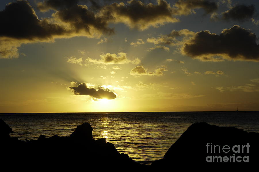 Waikiki sunset Photograph by Micah May