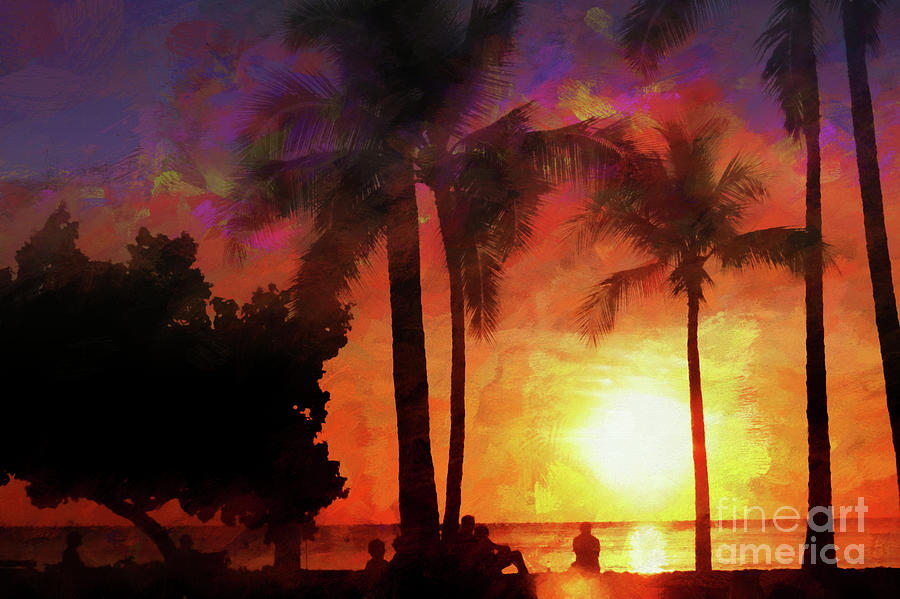 Waikiki Sunset Photograph by Scott Cameron