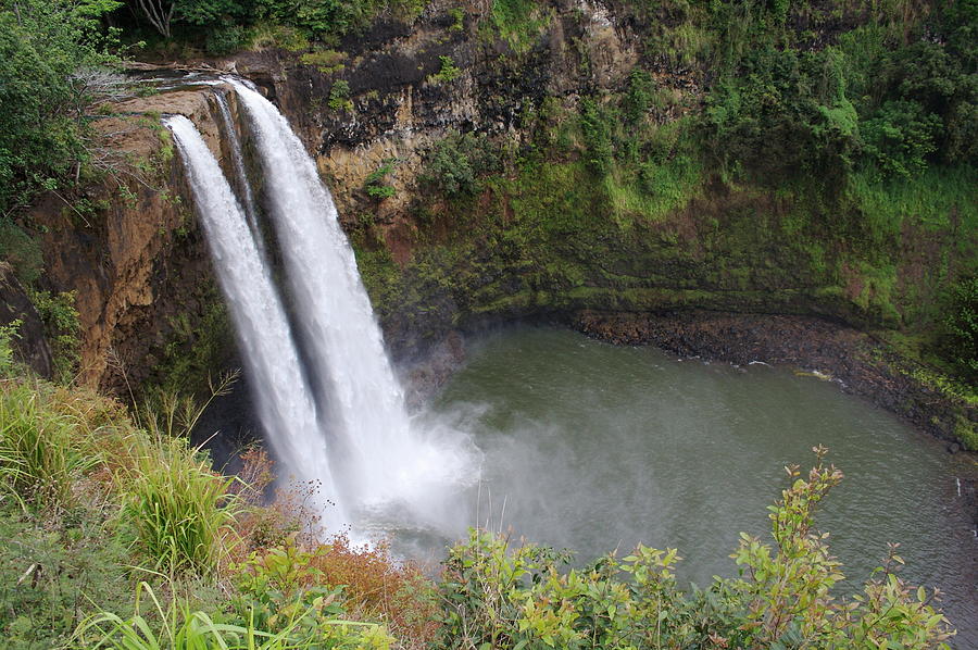 Wailua Falls Landscape Photograph by Athertoncustoms