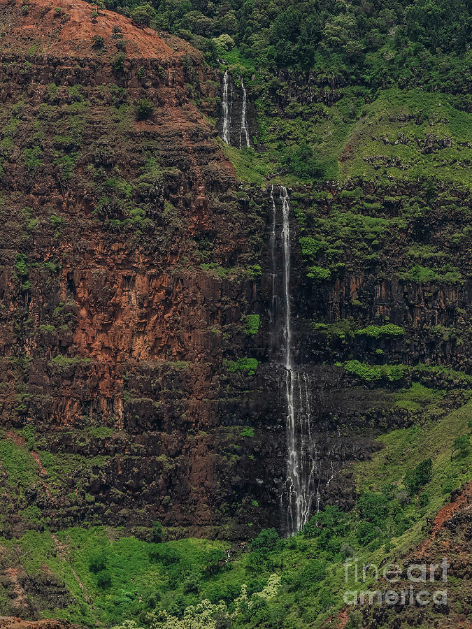 Waipoo Falls Waimea Canyon Kauai Hawaii #7 Photograph by Teresa A and ...