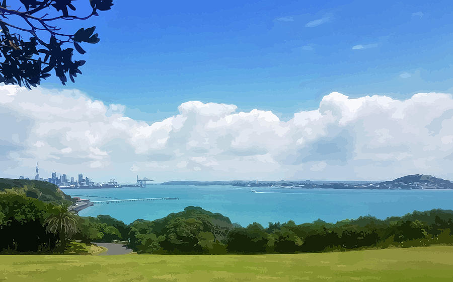 Waitemata Harbour Auckland by Clive Littin Waitemata Harbour Auckland by Clive Littin