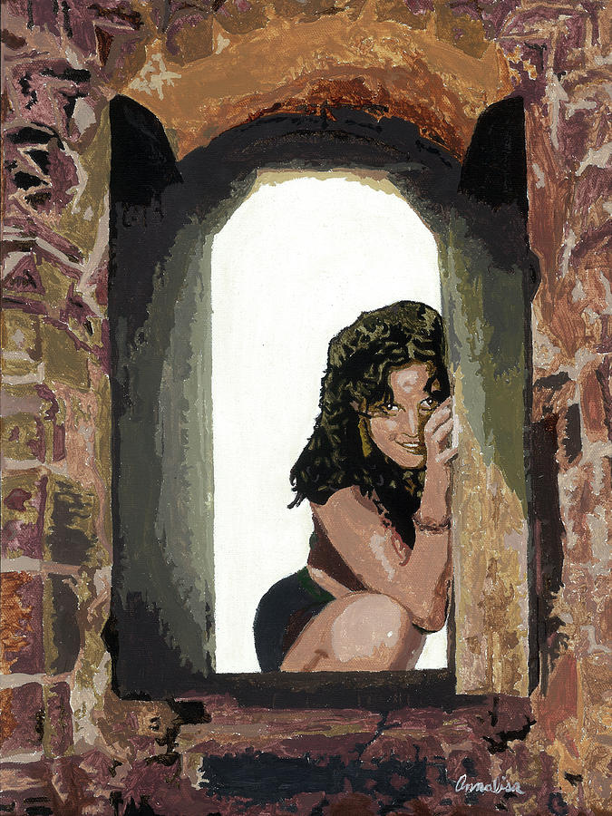 Waiting at the Window Painting by Annalisa Rivera-Franz