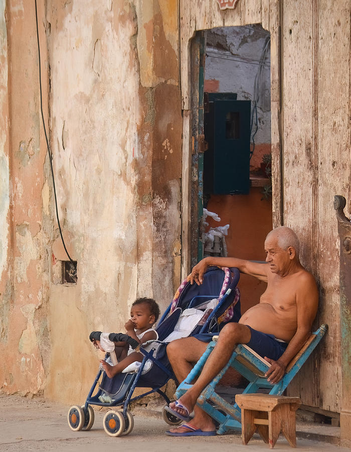 Grandfather Photograph - Waiting For A Better Future by Itzik Einhorn