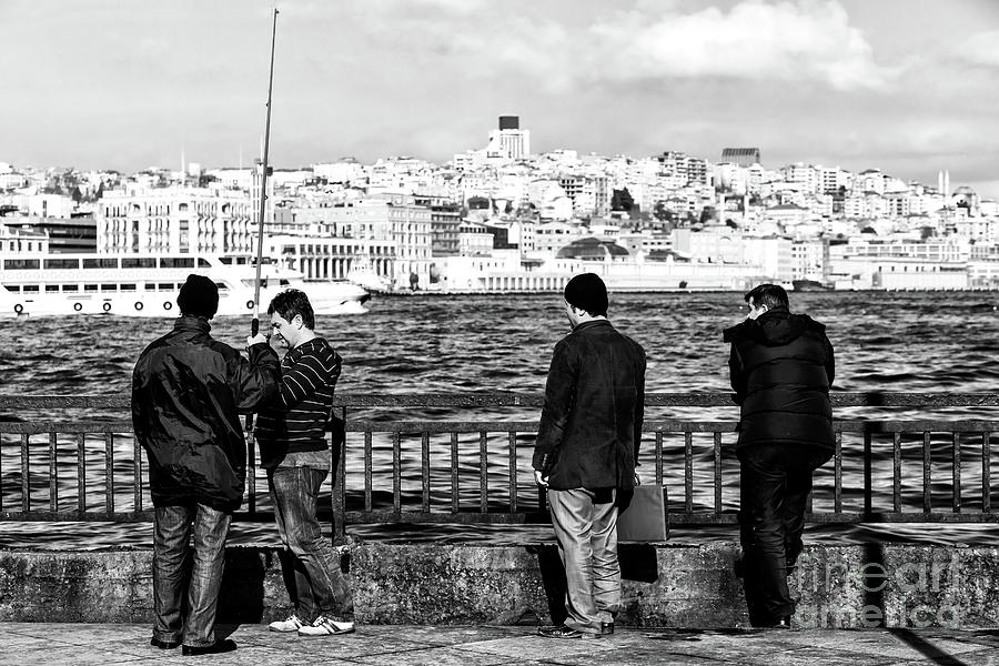 Waiting for the Big Catch in Istanbul Photograph by John Rizzuto