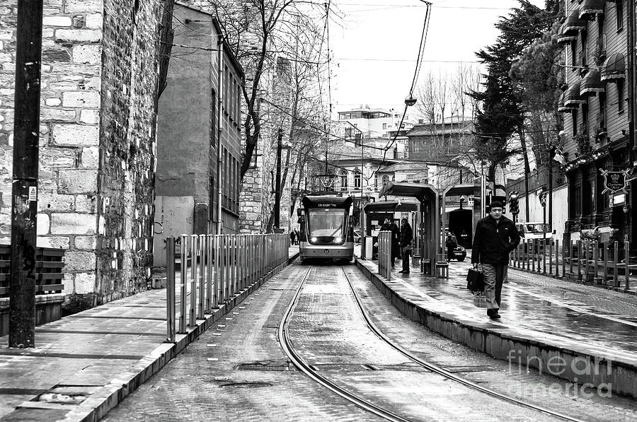 Waiting for the Tram Istanbul Photograph by John Rizzuto