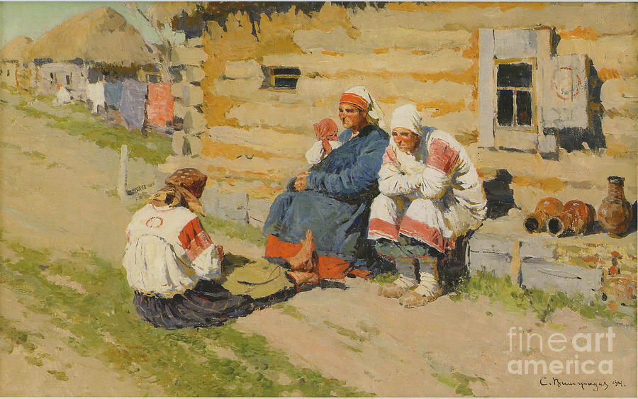 Waiting In The Sun, 1894. Artist Drawing by Heritage Images