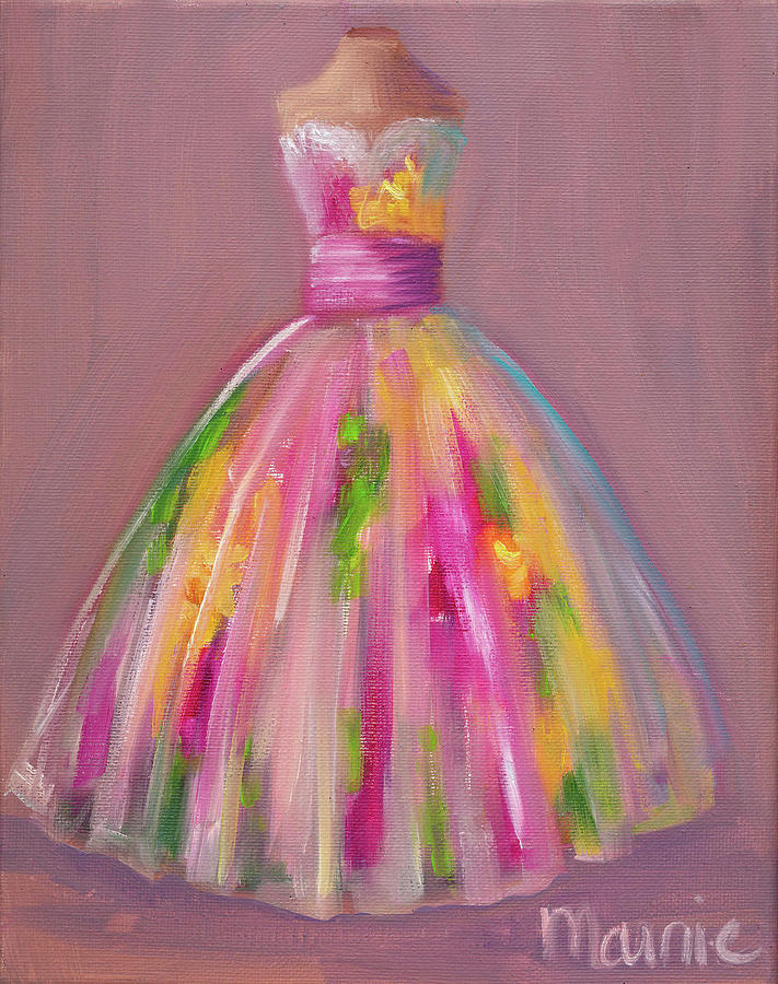 Flower Painting - Waiting To Be Worn-piyel by Marnie Bourque