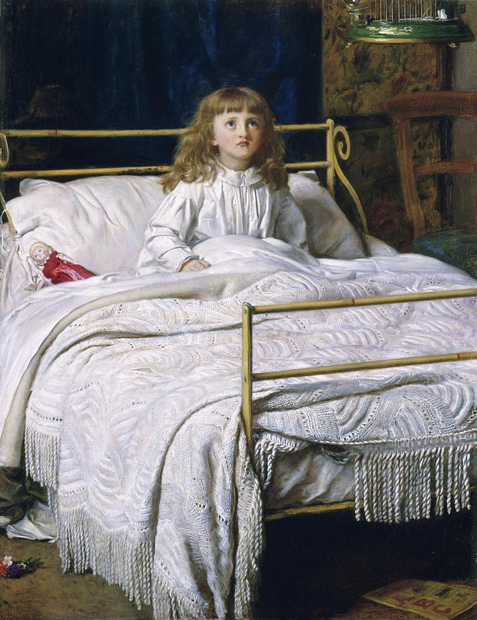 John Everett Millais Painting - Waking by John Everett Millais
