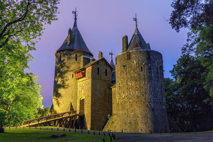 Wales, Cardiff, Castle Coch, Castell Coch, The Red Castle, Tongwynlais, Cardiff, Wales, Uk Digital Art by Billy Stock