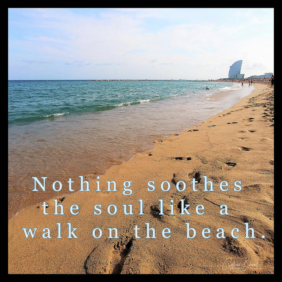 Walk on the beach. Photograph by Colleen Bessel - Fine Art America