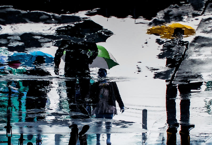 Walk On The Rain Photograph by Ekkachai Khemkum