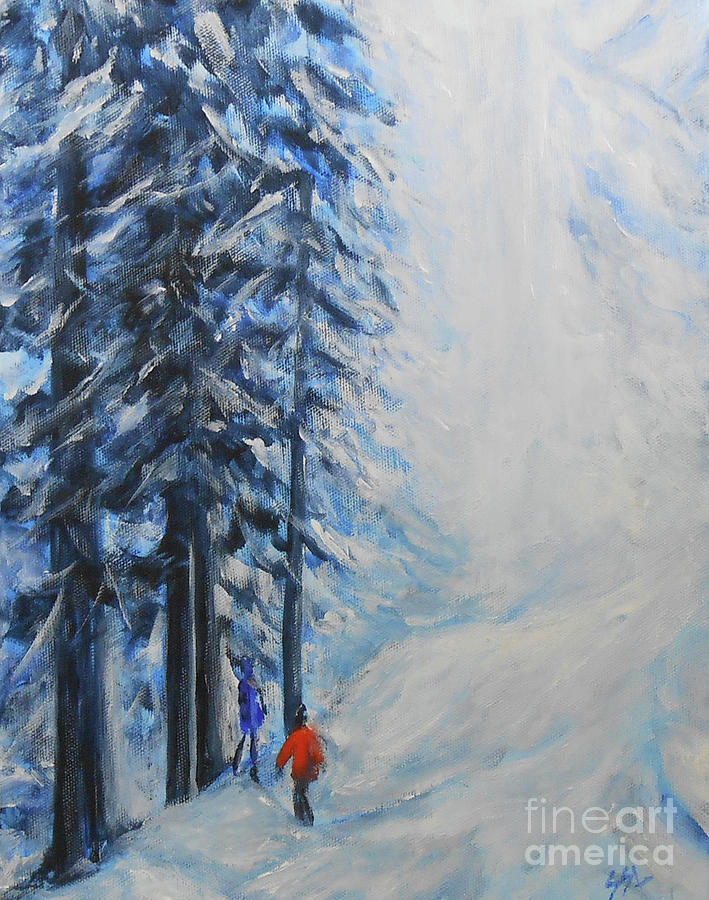 Walk With Me Painting by Jane See