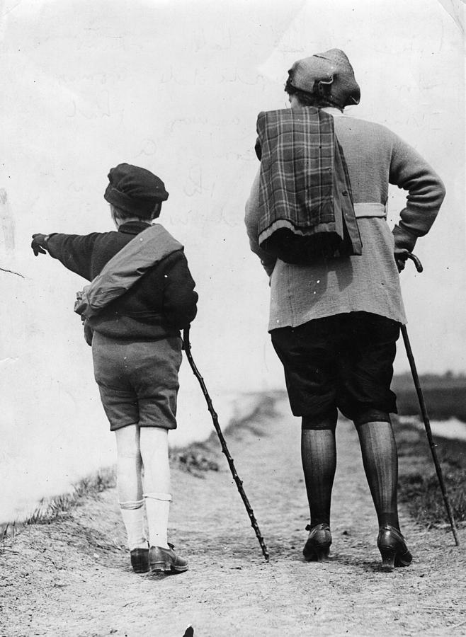 Walking Clothes Photograph by Hulton Archive