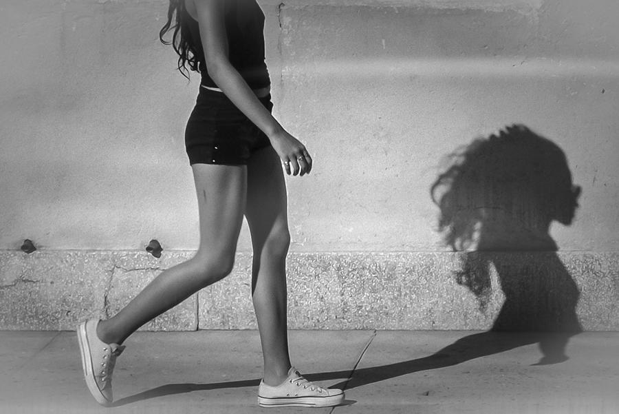 Walking Shadow Photograph by Andreas Bauer