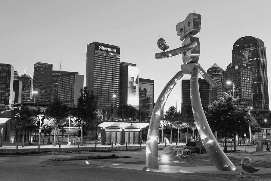 Walking Tall Dallas Monochrome 071519 by Rospotte Photography Walking Tall Dallas Monochrome 071519 by Rospotte Photography