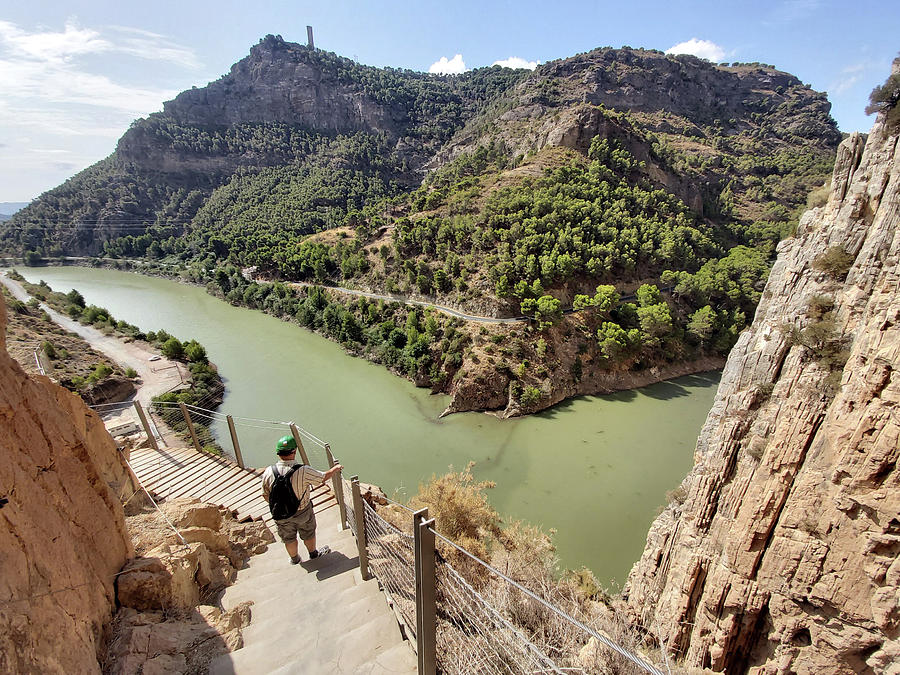 Mountain Photograph - Walking The Caminito Del Rey by Inge Elewaut