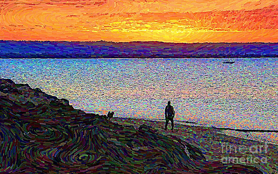 Walking The Dog by Trudee Hunter Walking The Dog by Trudee Hunter