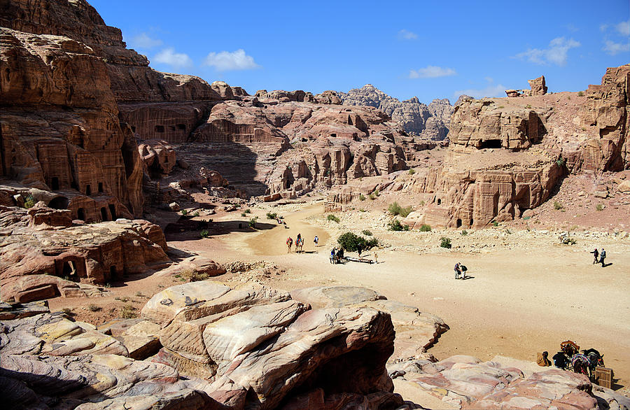 Walking Through Petra Photograph by Nicola Nobile