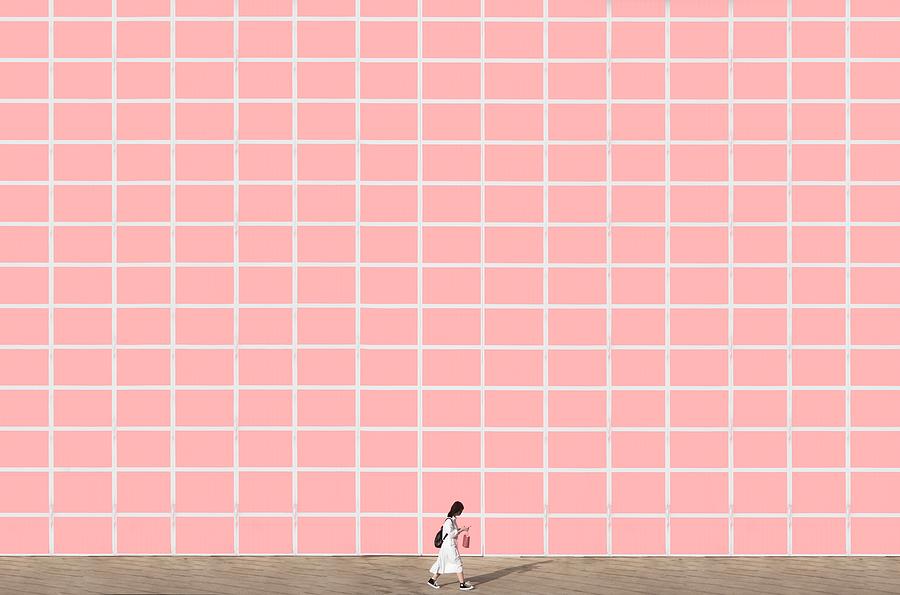 Walking Through The Pink Photograph by Yifan Wu