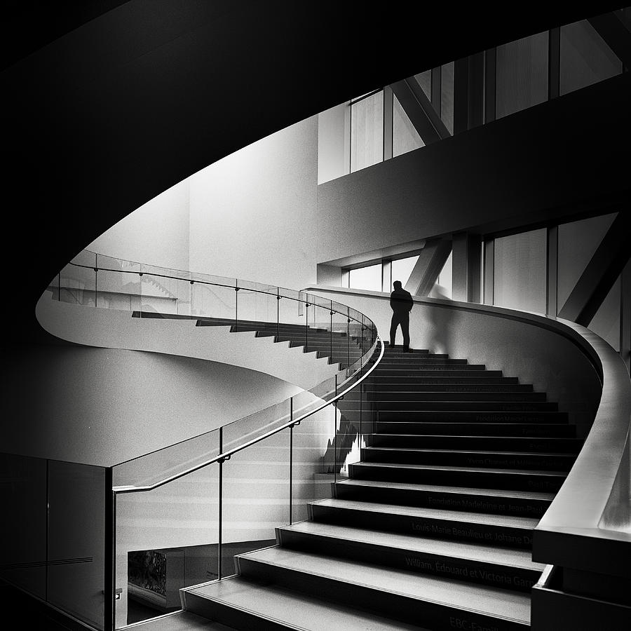 Architecture Photograph - Walking To Light by Vivian Wang