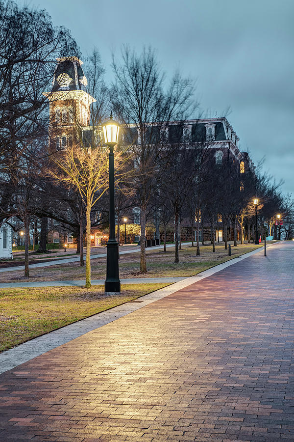 University Of Arkansas Photograph - Walking to Old Main - University of Arkansas by Gregory Ballos