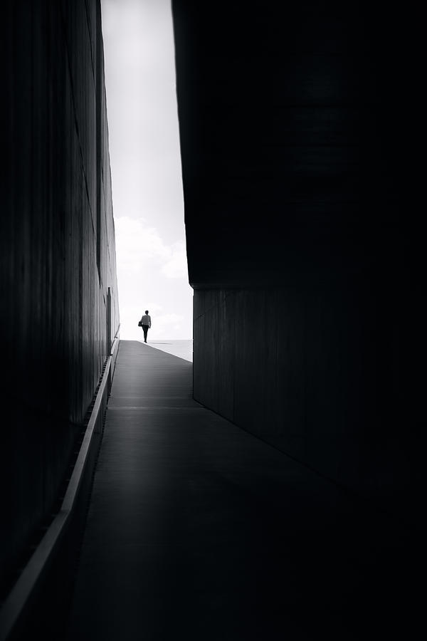 Walking To Te Light Photograph by Olavo Azevedo