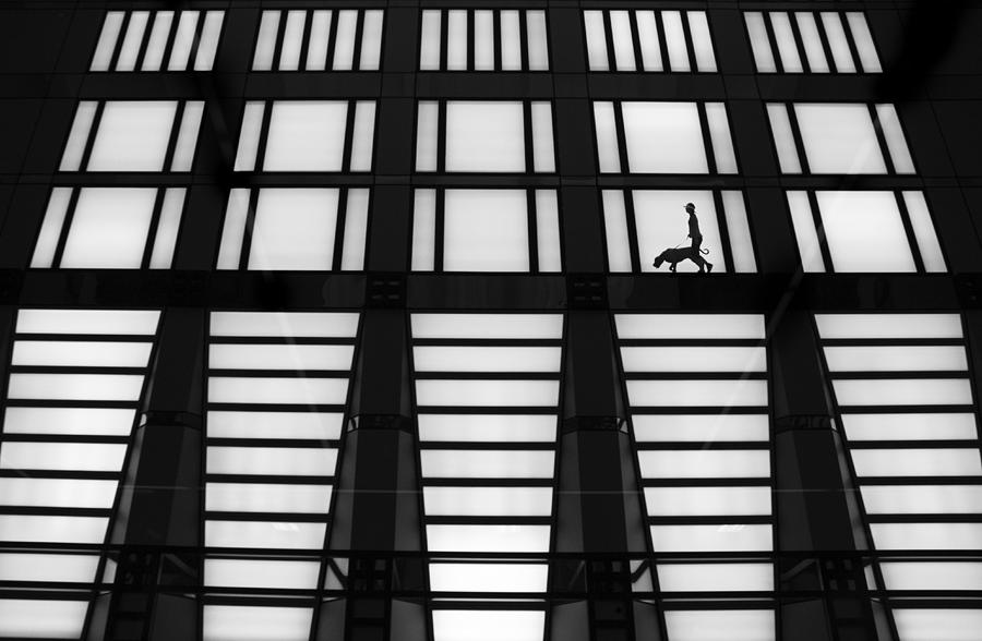 Architecture Photograph - Walking Up High by Jacqueline Hammer