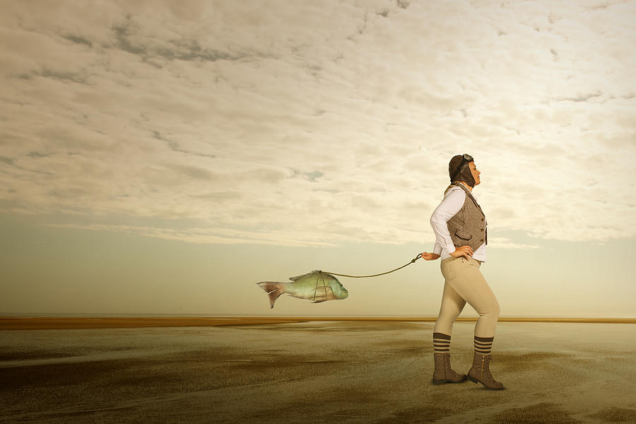 Walking With Fish Photograph by Christine Von Diepenbroek - Fine Art ...