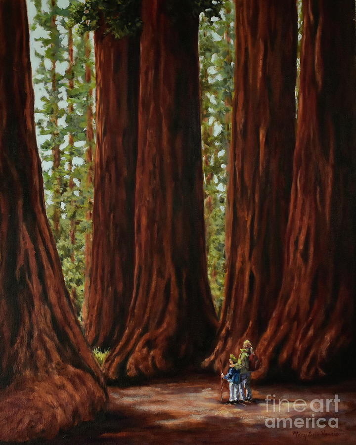 Walking With Giants Painting by Mary Beth Harrison