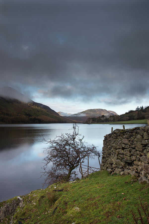 Wall by Crummock Water  Photograph by Roy Pedersen