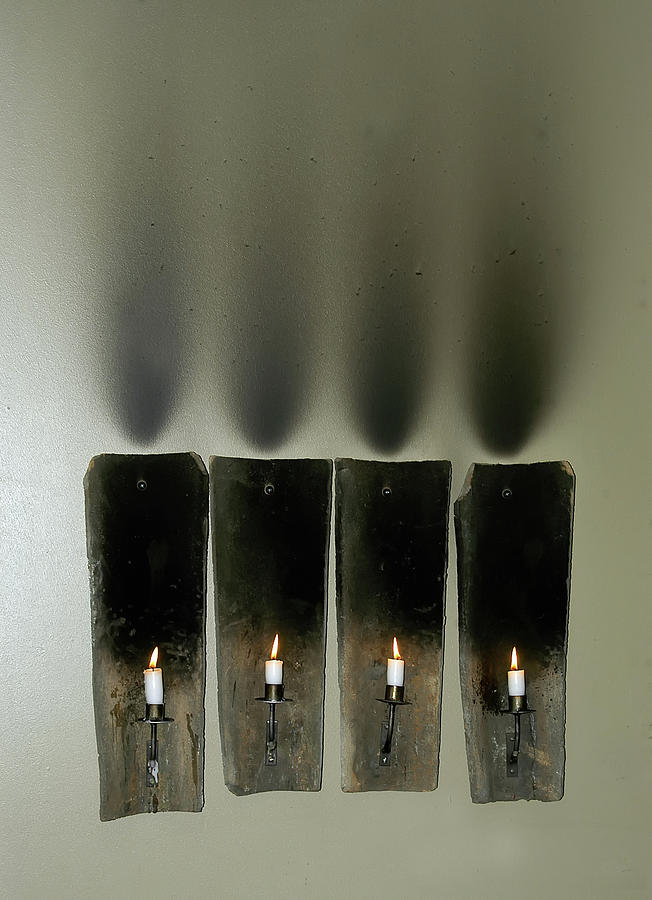 Wall Candles Photograph by Bill Cain