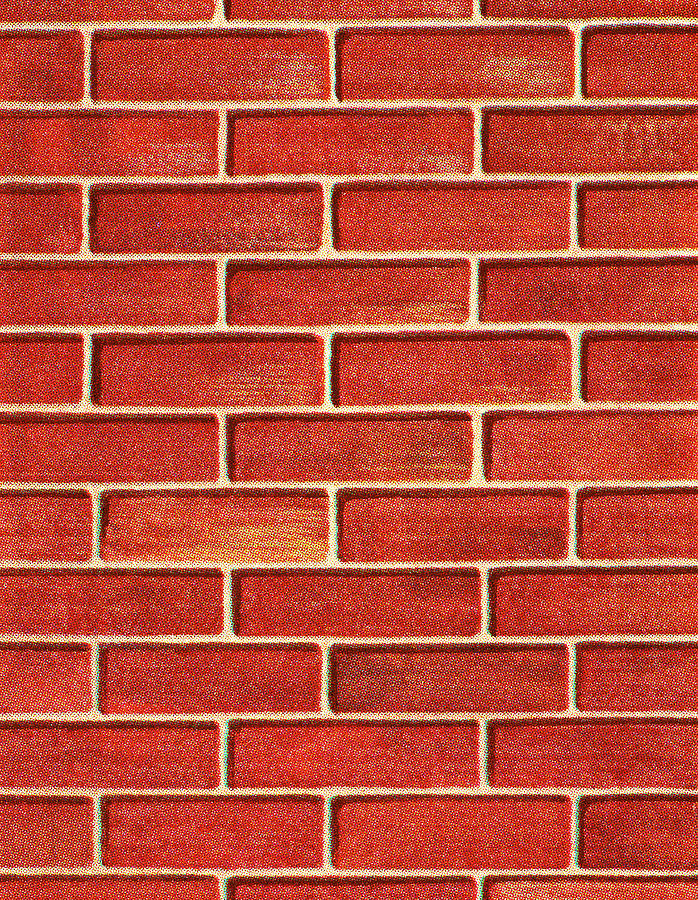 Vintage Drawing - Wall of Bricks by CSA Images