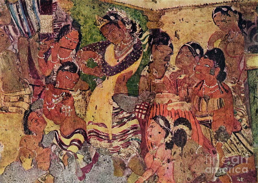 File:Kinnara with kachchapa veena, part of the Bodhisattva Padmapani, Cave  1, Ajanta, India.jpg - Wikipedia