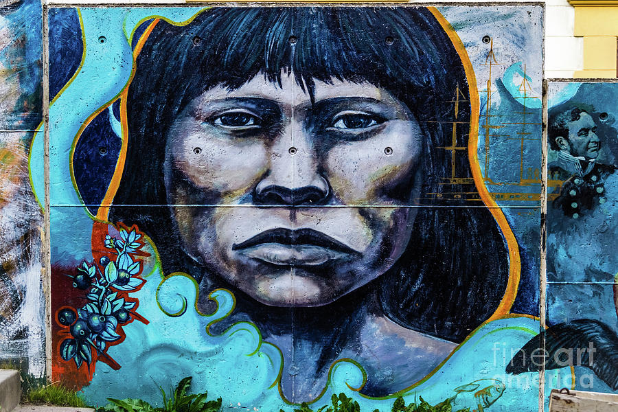 Wall painting in Ushuaia, Argentina Photograph by Lyl Dil Creations