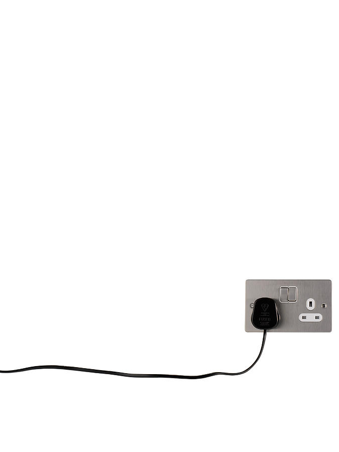 Wall Socket With Plug Photograph by Adrian Burke