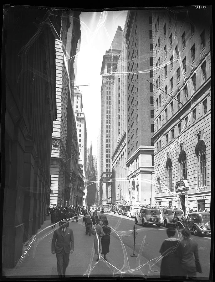 Wall Street Between Hanover Street And Photograph by The New York Historical Society