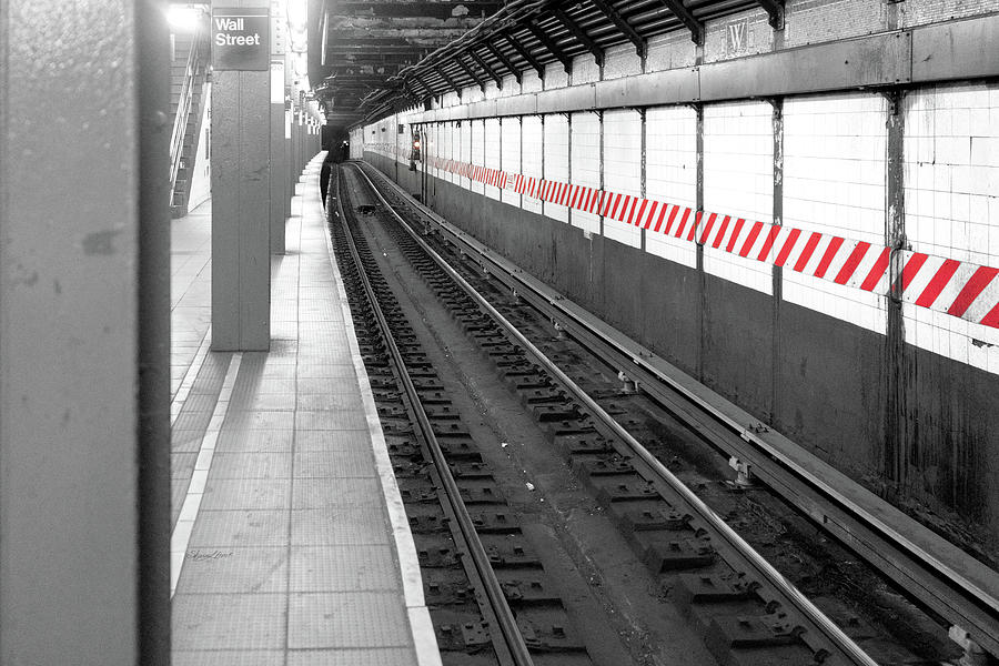 Wall Street Subway Stripes Photograph by Sharon Popek