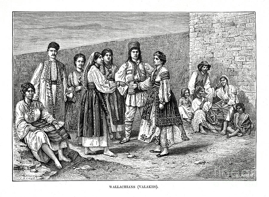 Wallachians, 1879.artist E Ronjat Drawing by Print Collector
