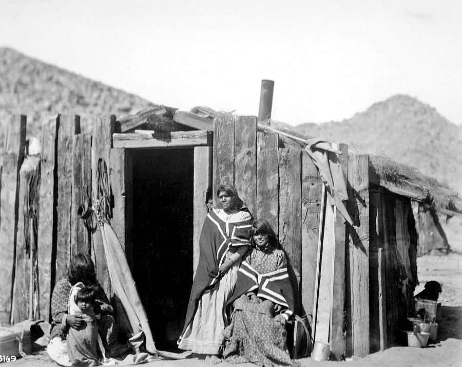 Wallapai Women At Home, Arizona Painting