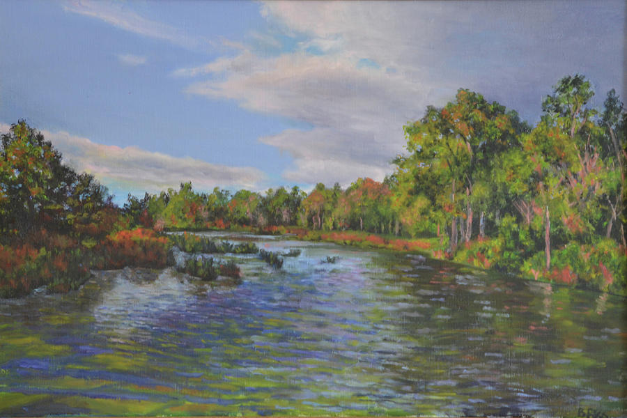 Wallkill River Painting by Beth Riso